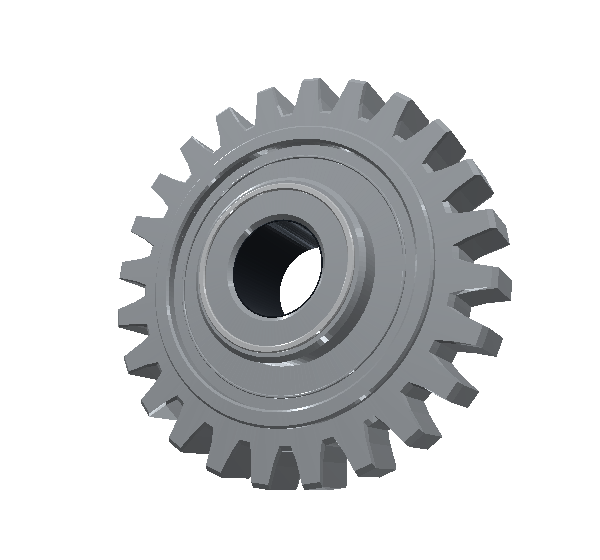 Corresponding solid gear